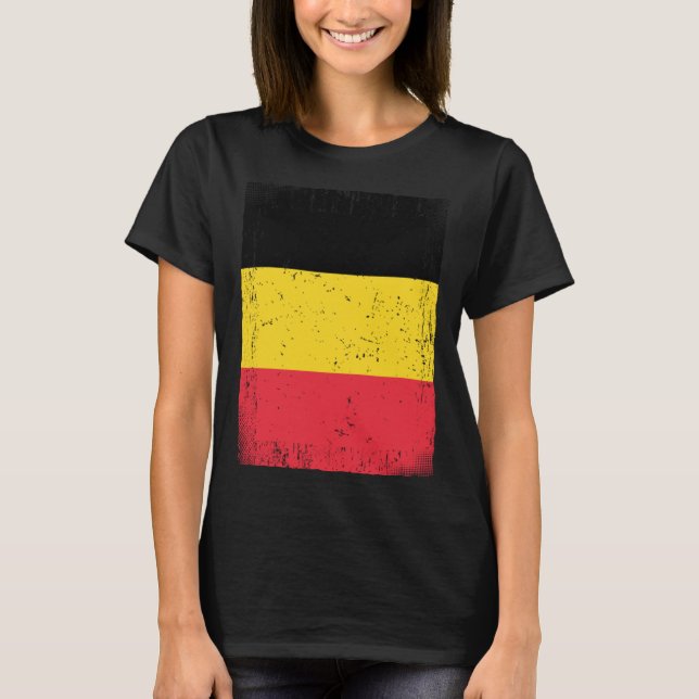 Belgian Flag Belgium T-Shirt (Front)