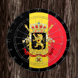 Belgian Flag Dartboard & Belgium / game board<br><div class="desc">Dartboard: Belgium & Belgian flag darts,  family fun games - love my country,  summer games,  holiday,  fathers day,  birthday party,  college students / sports fans</div>