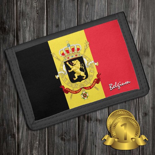 Belgian flag fashion Belgium patriots  sports Trifold Wallet