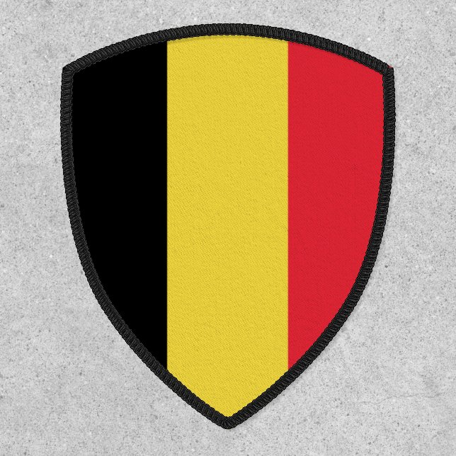 Belgian Flag, Flag of Belgium Patch (Front)