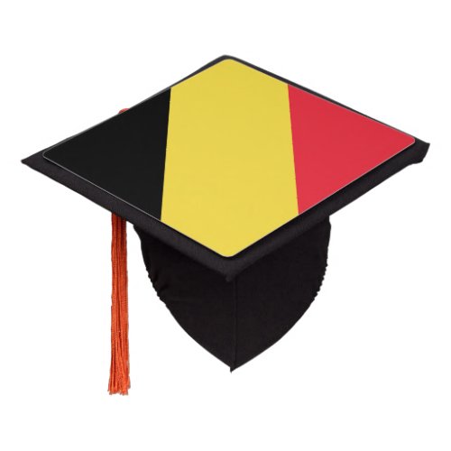 Belgian flag graduation cap topper