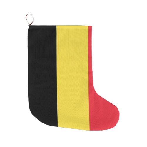 Belgian Flag Large Christmas Stocking