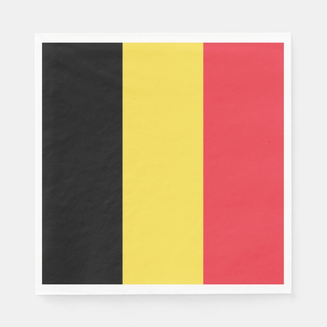 Belgian Flag Napkins (Front)