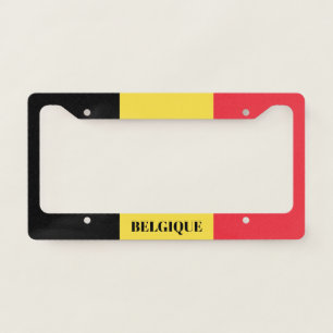 Belgian flag of Belgium car license plate frame