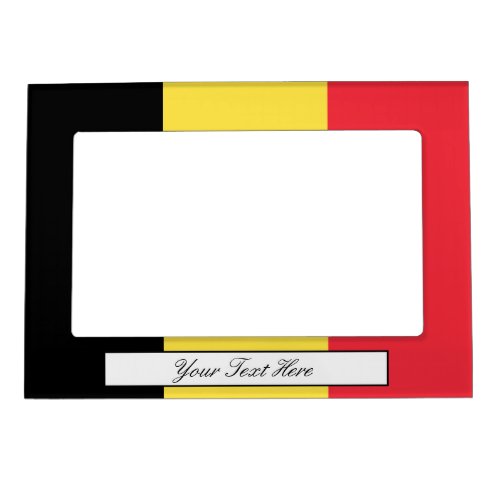 Belgian flag of Belgium magnetic picture frame