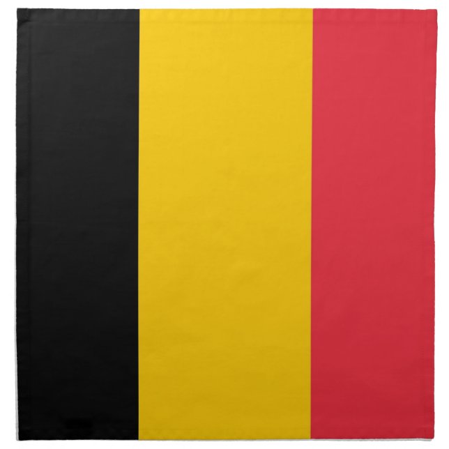 Belgian Flag on MoJo Napkin (Front)