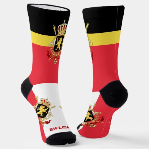 Belgian Flag Patriotic Sustainable Belgium Socks