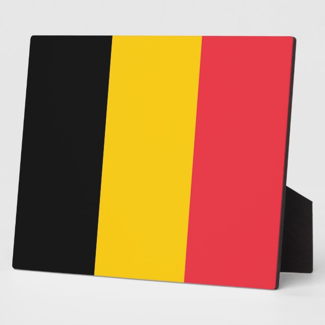 Belgian Flag Plaque (Side)