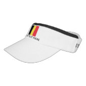 Belgian flag sports sun visor cap hat (Angled)
