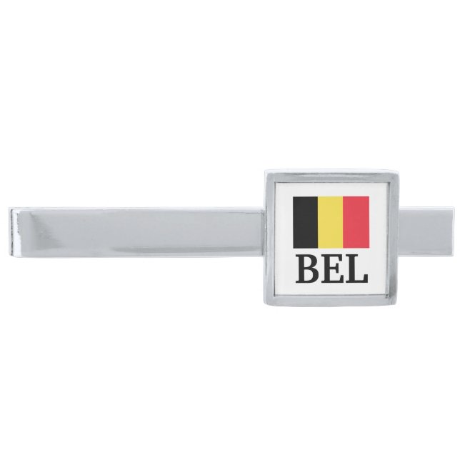 Belgian flag tie clip | BEL Belgium pride symbol (Front)