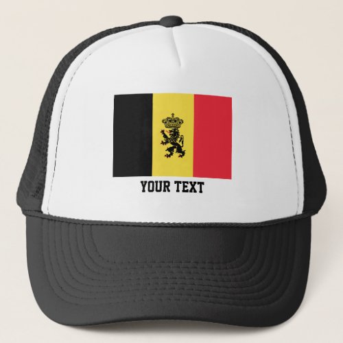 Belgian flag trucker hat