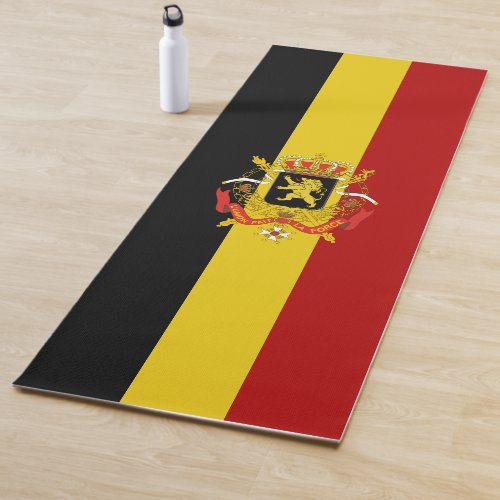 Belgian flag yoga mat