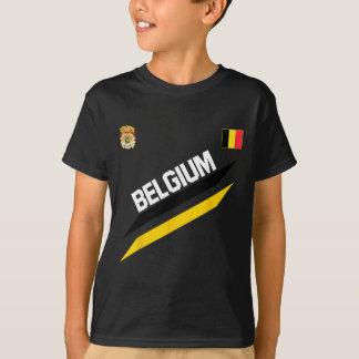 Belgian Football Soccer Ball Travel Jersey Allez L T-Shirt