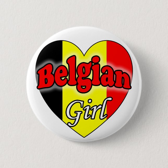 Belgian Girl Button (Front)