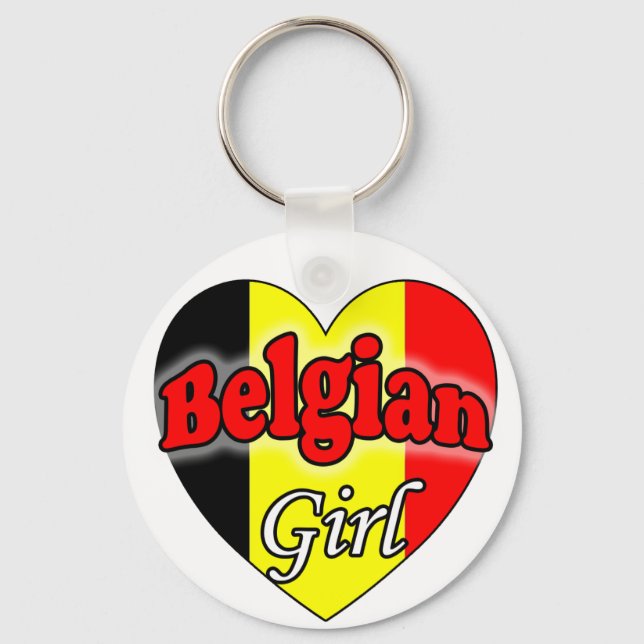 Belgian Girl Keychain (Front)
