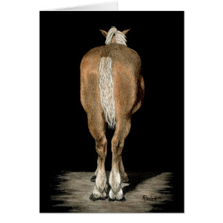 "Belgian Got Back" - Draft Horse Card