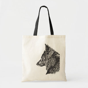 belgian groenendael dog tote bag