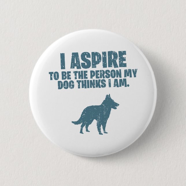 Belgian Groenendael Pinback Button (Front)