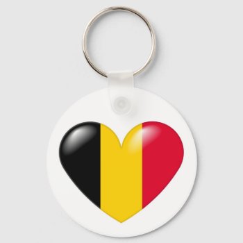 Belgian Heart Keychain - Coeur Belge by madelaide at Zazzle