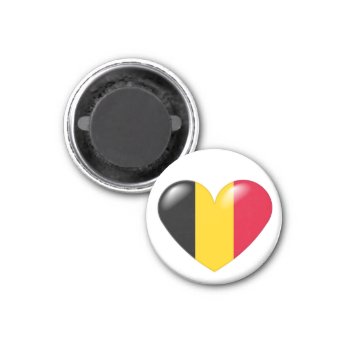 Belgian Heart Magnet - Coeur Belge by madelaide at Zazzle