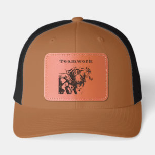 Belgian Horse Teamwork Patch Trucker Hat