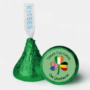 Belgian Irish American Shamrock Flag Personalized  Hershey®'s Kisses®