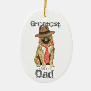 Belgian Laekenois Dad Ceramic Ornament