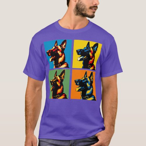 Belgian Malinoi Art Dog Lover Gifts 5 T_Shirt