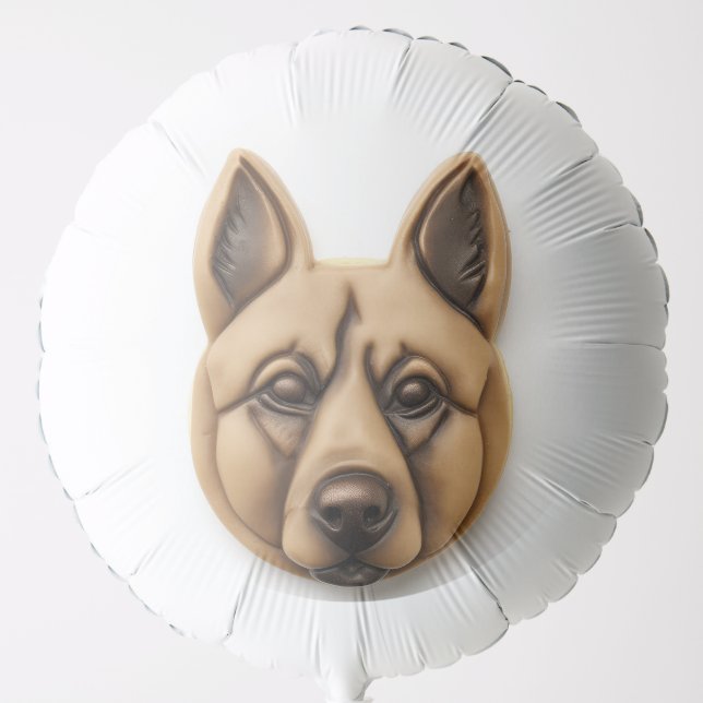 Belgian Malinoi Dog 3D Inspired Balloon (Front)
