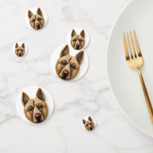 Belgian Malinoi Dog 3D Inspired Confetti