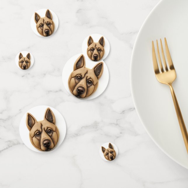 Belgian Malinoi Dog 3D Inspired Confetti (Group)
