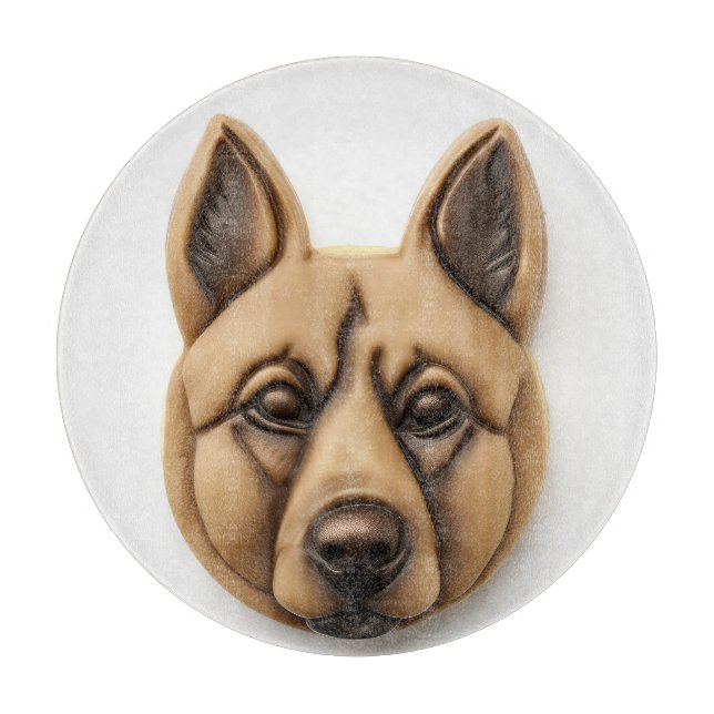 Belgian Malinoi Dog 3D Inspired Cutting Board (Front)
