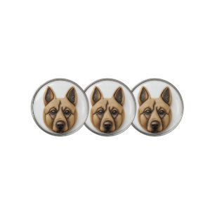 Belgian Malinoi Dog 3D Inspired Golf Ball Marker