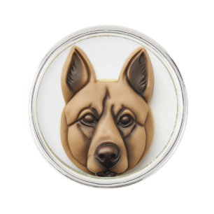 Belgian Malinoi Dog 3D Inspired Lapel Pin