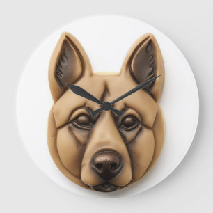 Belgian Malinoi Dog 3D Inspired Large Clock