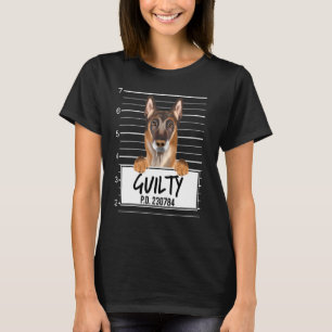 Belgian Malinoi Mugshot Guilty Dog T-Shirt