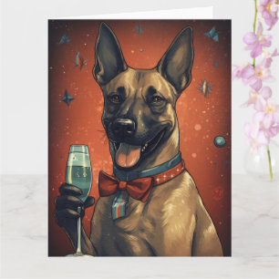 Belgian Malinoi New Year Card