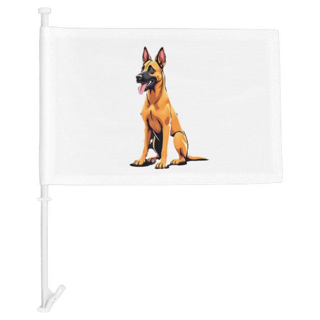 Belgian Malinois (3) Car Flag (Front)