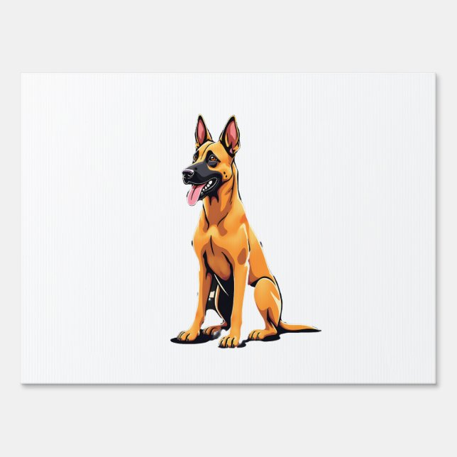 Belgian Malinois (3) Sign (Front)