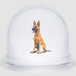 Belgian Malinois (3) Snow Globe