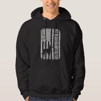 Belgian Malinois American Flag Dog Hoodie