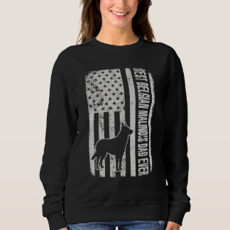 Belgian Malinois American Flag Dog Sweatshirt