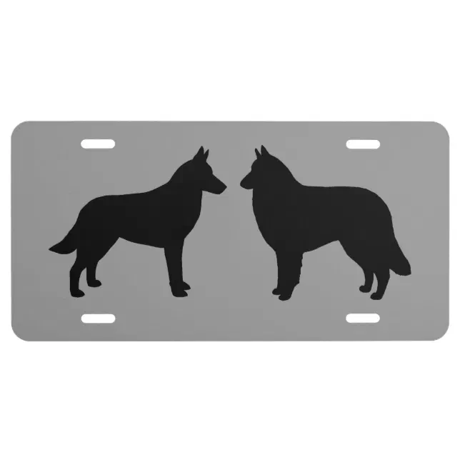 Belgan Malnos Pantng - Cute Orgnal Dog Art Lcense Plate | Zazzle