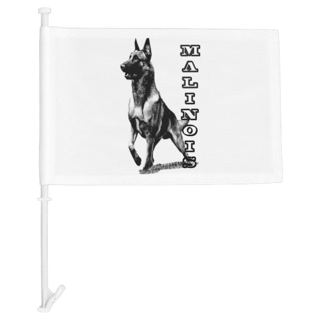 Belgian Malinois are the Best  Car Flag (Front)