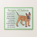 Belgian Malinois Art Jigsaw Puzzle<br><div class="desc">Beautiful dog lovers art for puzzle time fun.</div>
