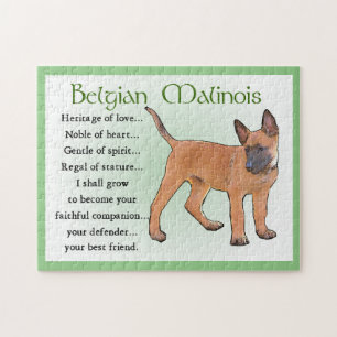 Belgian Malinois Art Jigsaw Puzzle