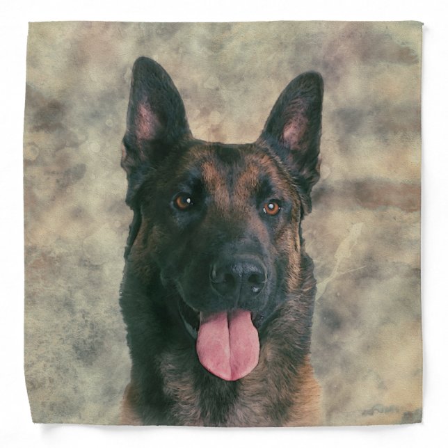 Belgian Malinois - Belgian shepherd -Maligator Bandana (Front)