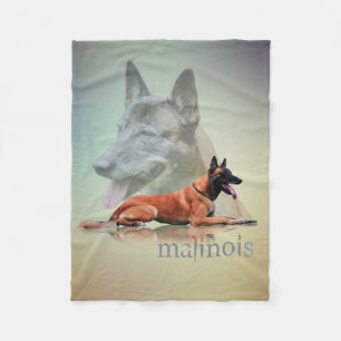 Belgian Malinois - Belgian shepherd -Mechelaar Fleece Blanket