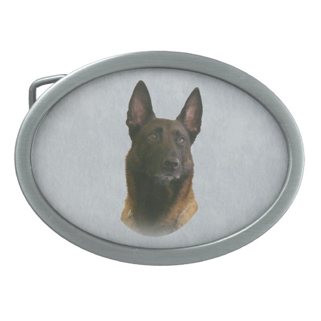 belgian malinois belt buckle (Front)