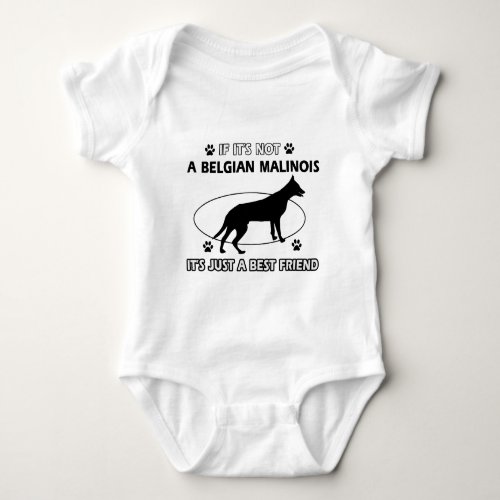 BELGIAN MALINOIS best friend designs Baby Bodysuit